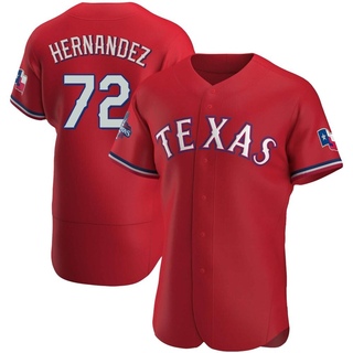 Authentic Jonathan Hernandez Men's Texas Rangers Alternate 2023 World Series Champions Jersey - Red