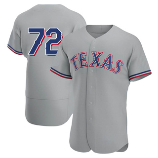 Authentic Jonathan Hernandez Men's Texas Rangers Road Jersey - Gray