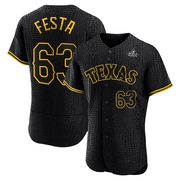 Authentic Matt Festa Men's Texas Rangers Snake Skin City 2023 World Series Jersey - Black