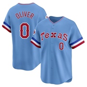 Limited Al Oliver Youth Texas Rangers Cooperstown Collection Jersey - Light Blue