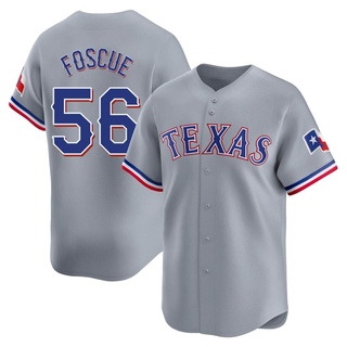 Limited Justin Foscue Men's Texas Rangers Away Jersey - Gray