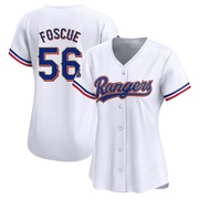 Limited Justin Foscue Women's Texas Rangers White 2024 Collection Jersey - Gold