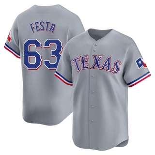 Limited Matt Festa Men's Texas Rangers Away Jersey - Gray
