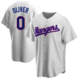 Replica Al Oliver Men's Texas Rangers Home Cooperstown Collection Jersey - White