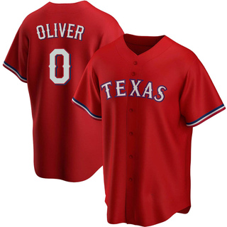 Replica Al Oliver Youth Texas Rangers Alternate Jersey - Red