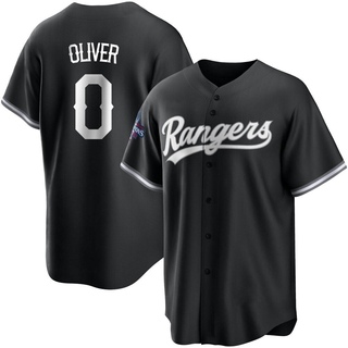 Replica Al Oliver Youth Texas Rangers Black 2023 World Series Champions Jersey - White