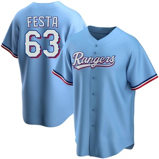 Replica Matt Festa Youth Texas Rangers Alternate Jersey - Light Blue